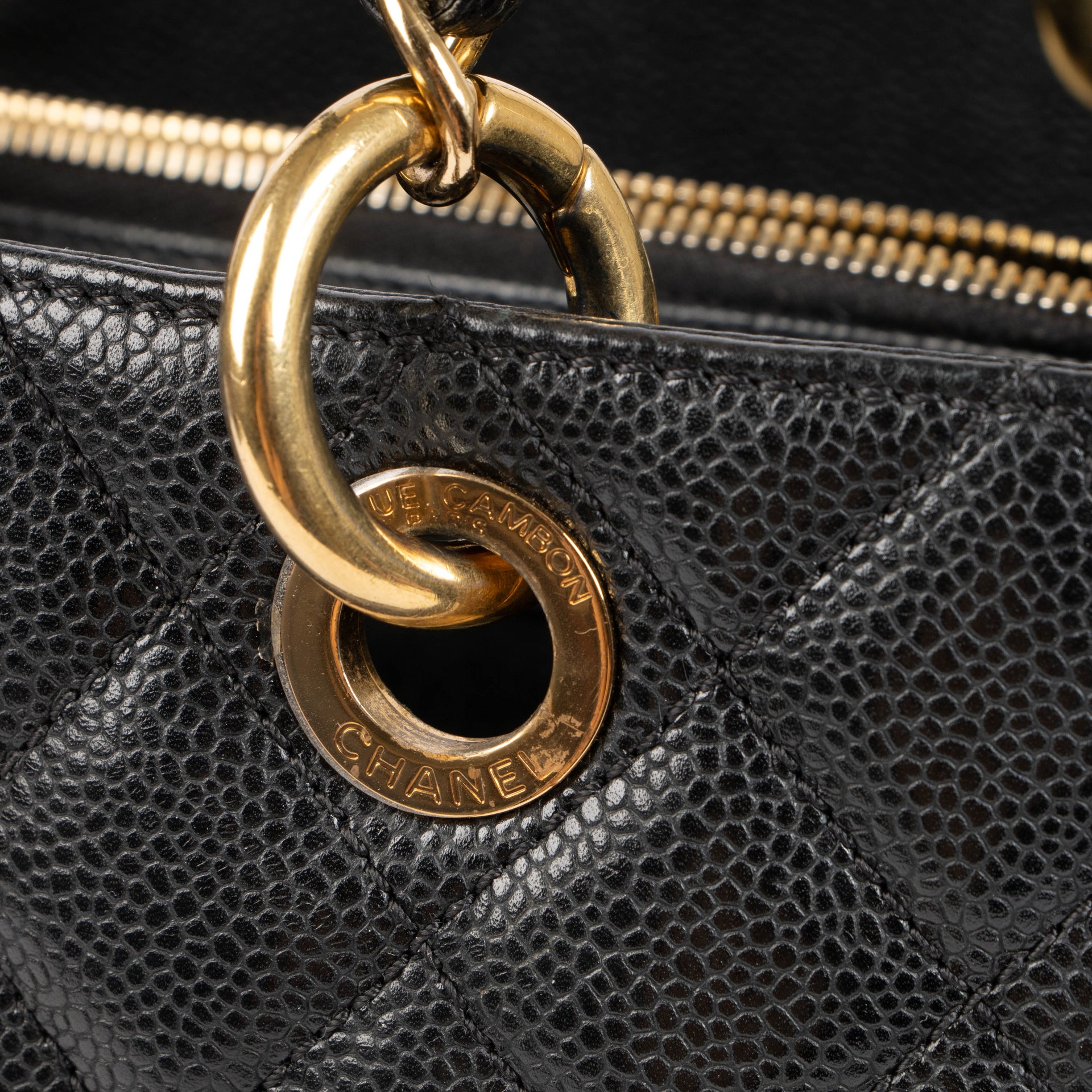 Chanel Black Caviar GST Grand Shopping Tote Bag