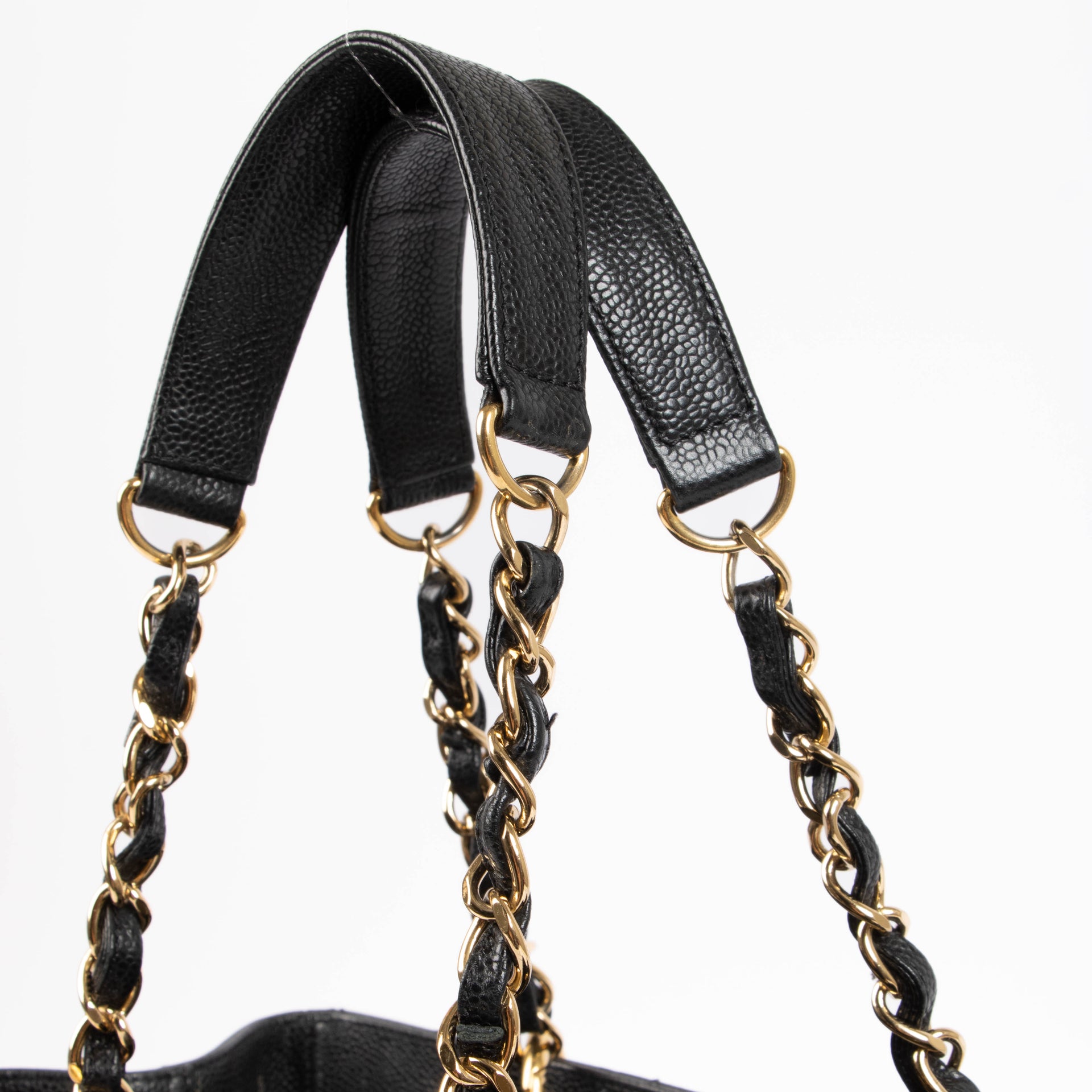 Chanel Black Caviar GST Grand Shopping Tote Bag