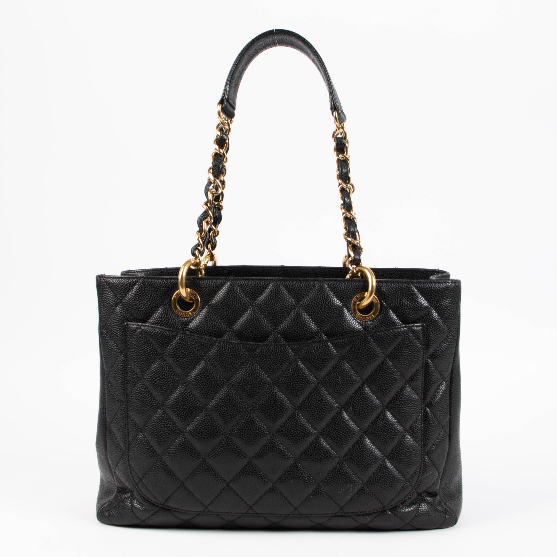 Chanel Black Caviar GST Grand Shopping Tote Bag