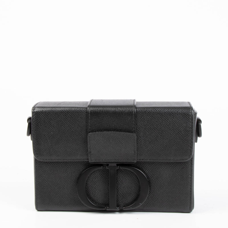 Christian Dior All Black Micro 30 Montaigne Bag