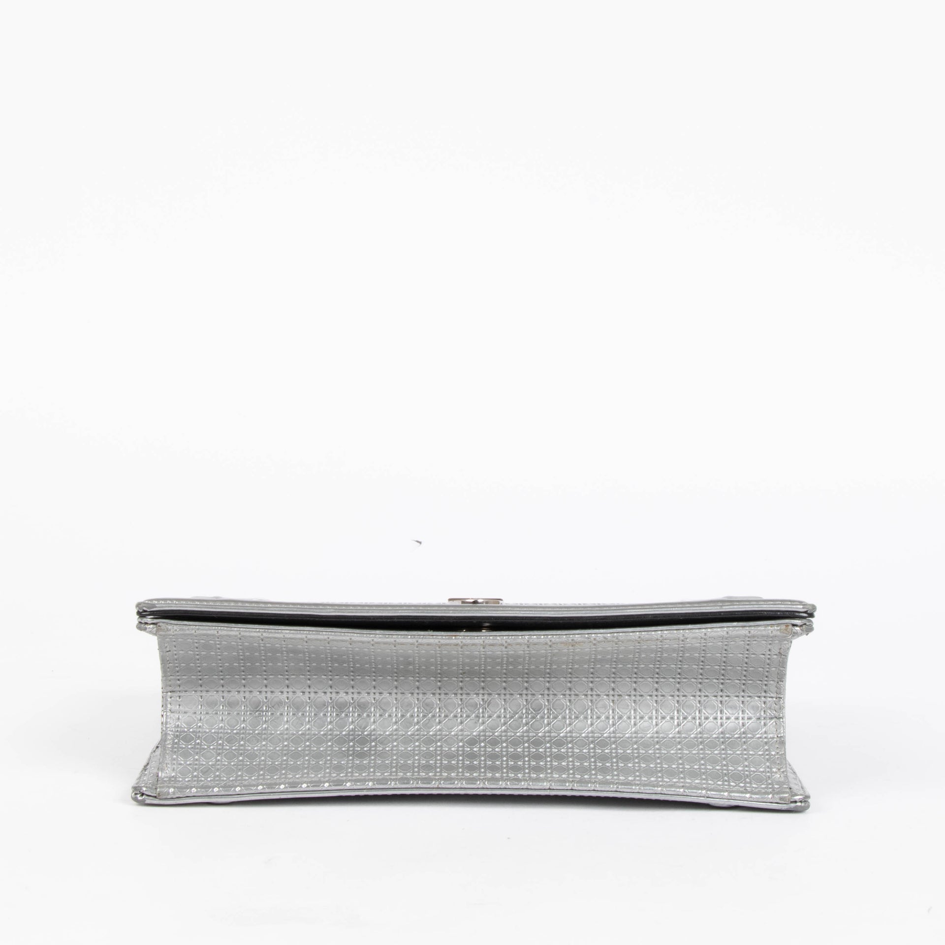 Christian Dior Silver Medium Diorama Bag