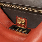 Shop the authentic Fendi Rust Leather Large Peekaboo Handbag second hand on Labellov.com