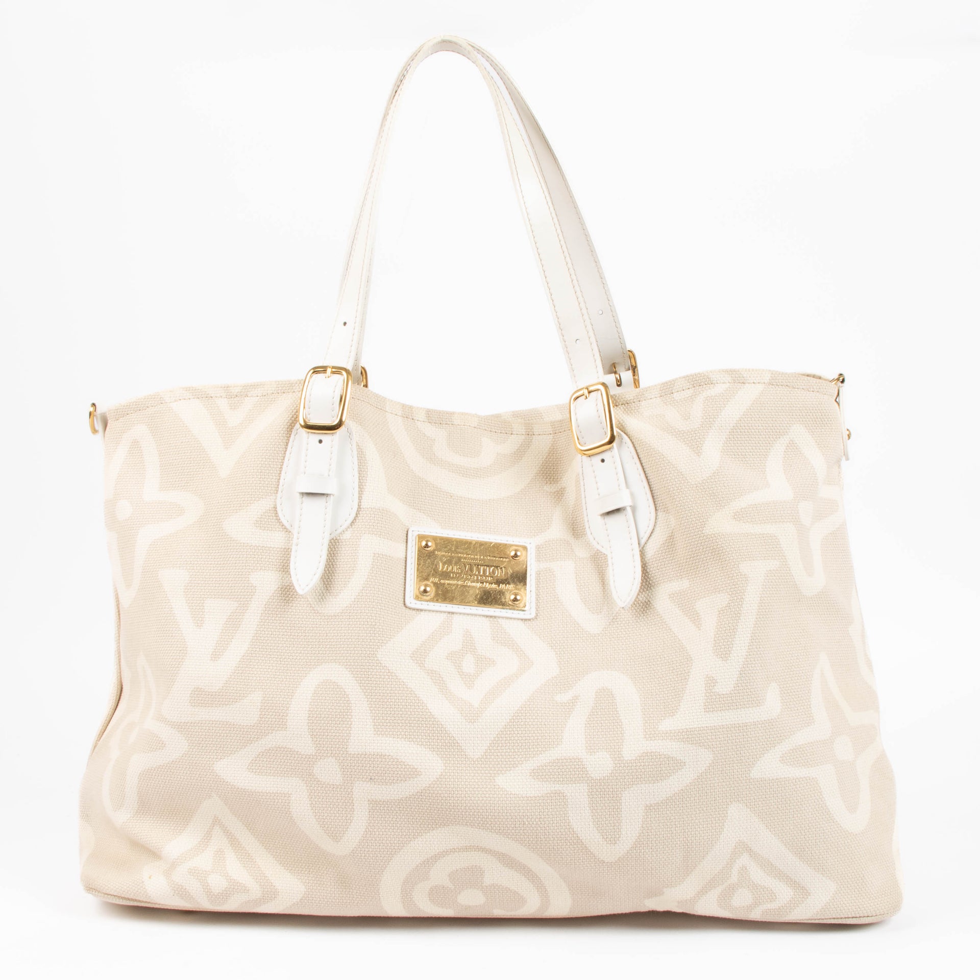 Shop this authentic Louis Vuitton Pink Canvas Tahitienne Cabas GM pre-loved on Labellov.com