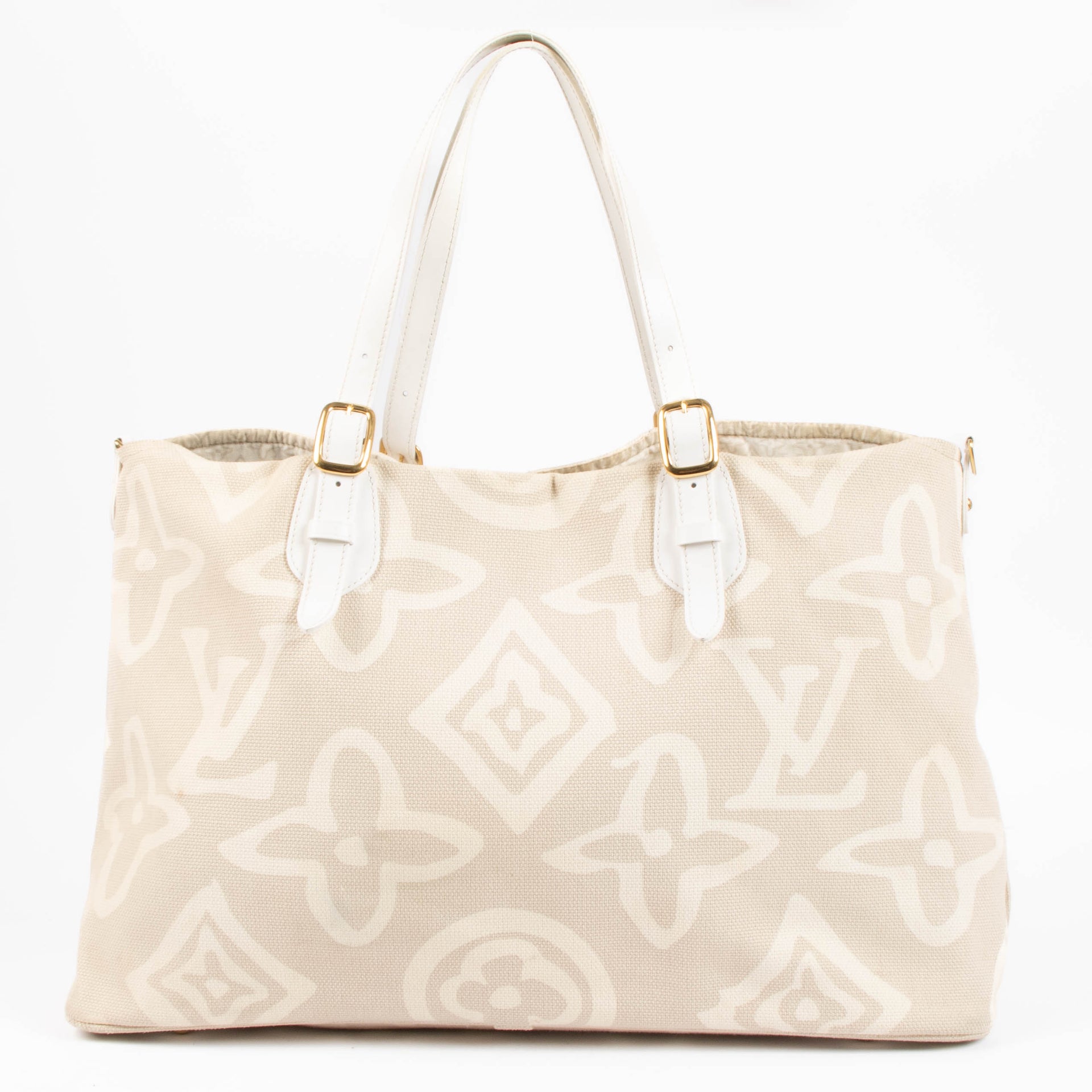 Shop this authentic Louis Vuitton Pink Canvas Tahitienne Cabas GM pre-loved on Labellov.com