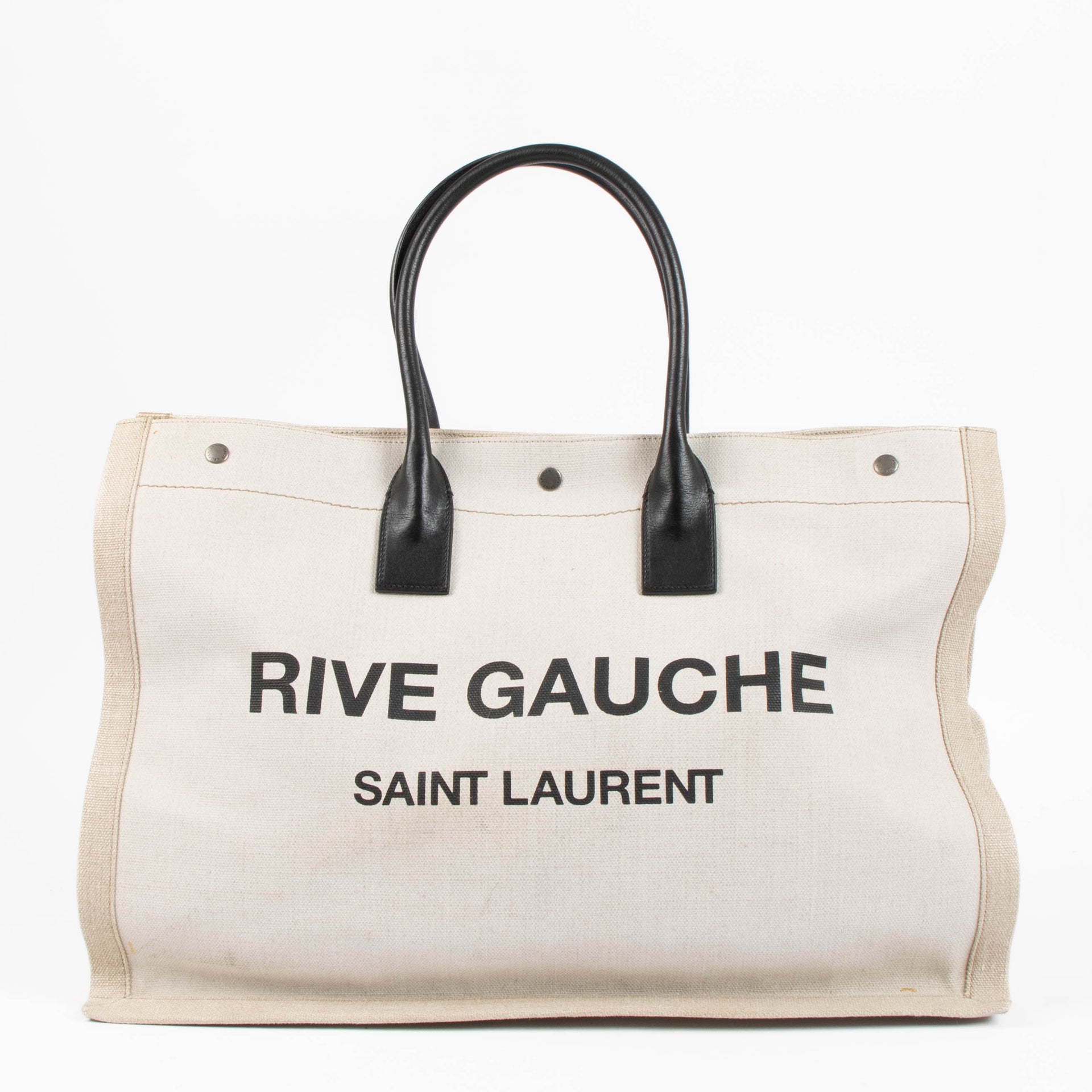 Saint Laurent Beige Rive Gauche Tote Bag