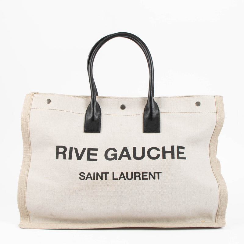 Saint Laurent Beige Rive Gauche Tote Bag