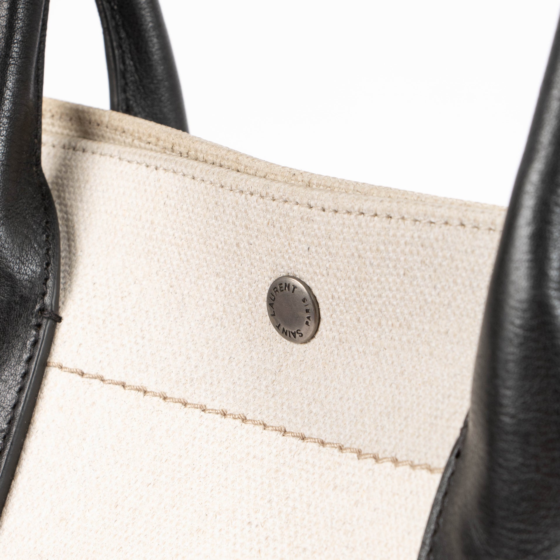Saint Laurent Beige Rive Gauche Tote Bag