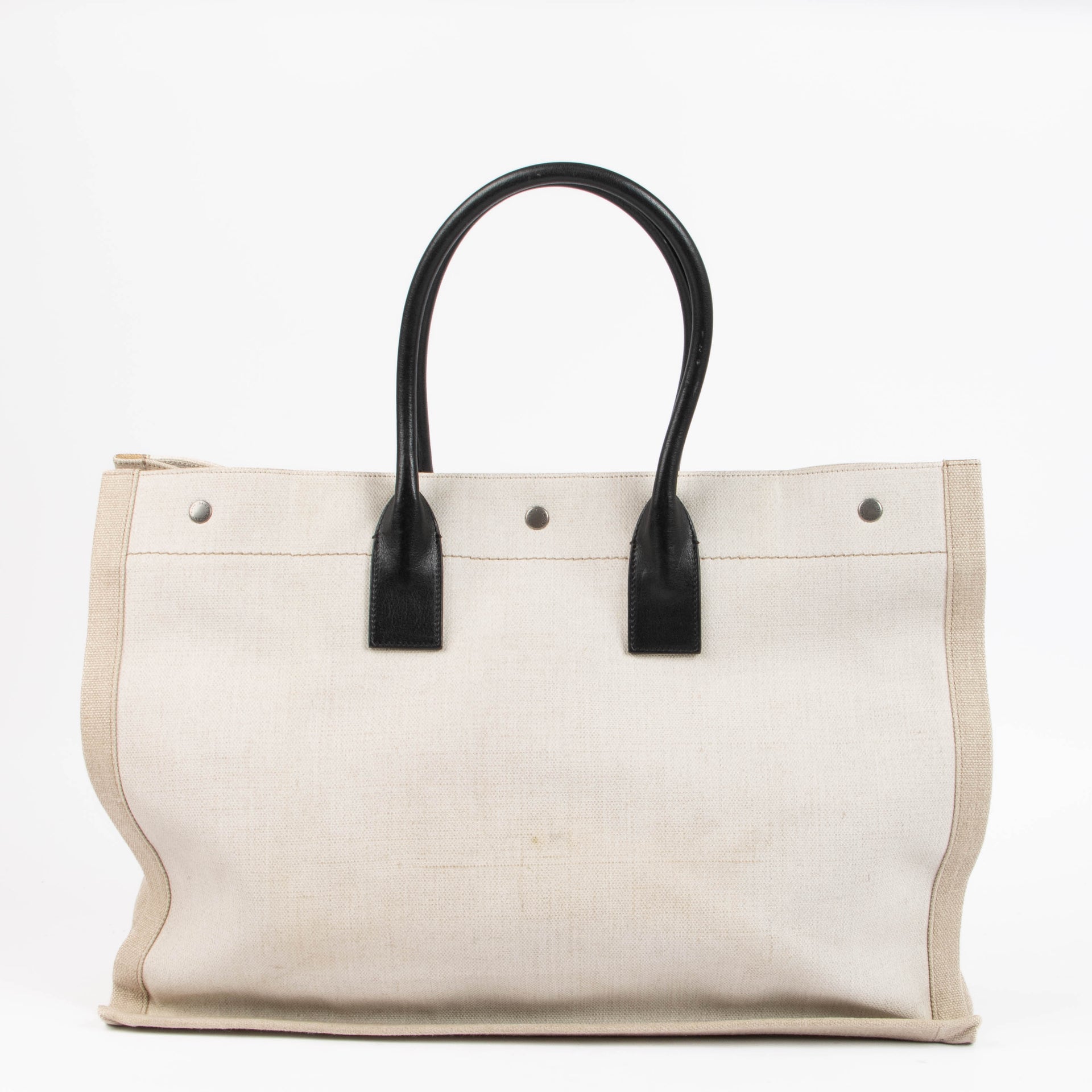Saint Laurent Beige Rive Gauche Tote Bag