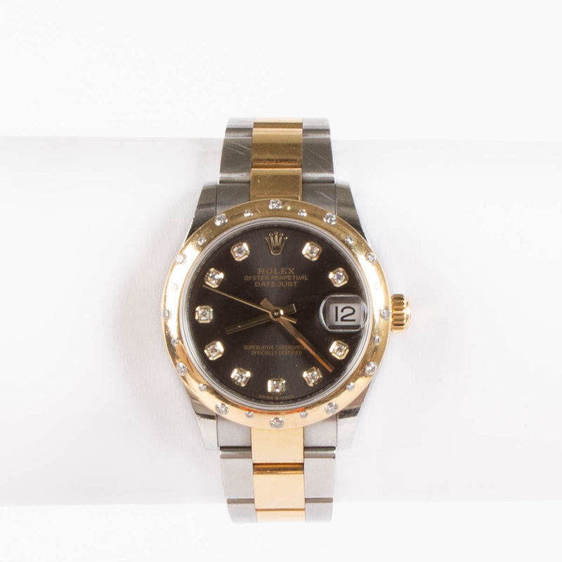 Rolex Oystersteel/Yellow Gold Diamond Datejust 31 Watch