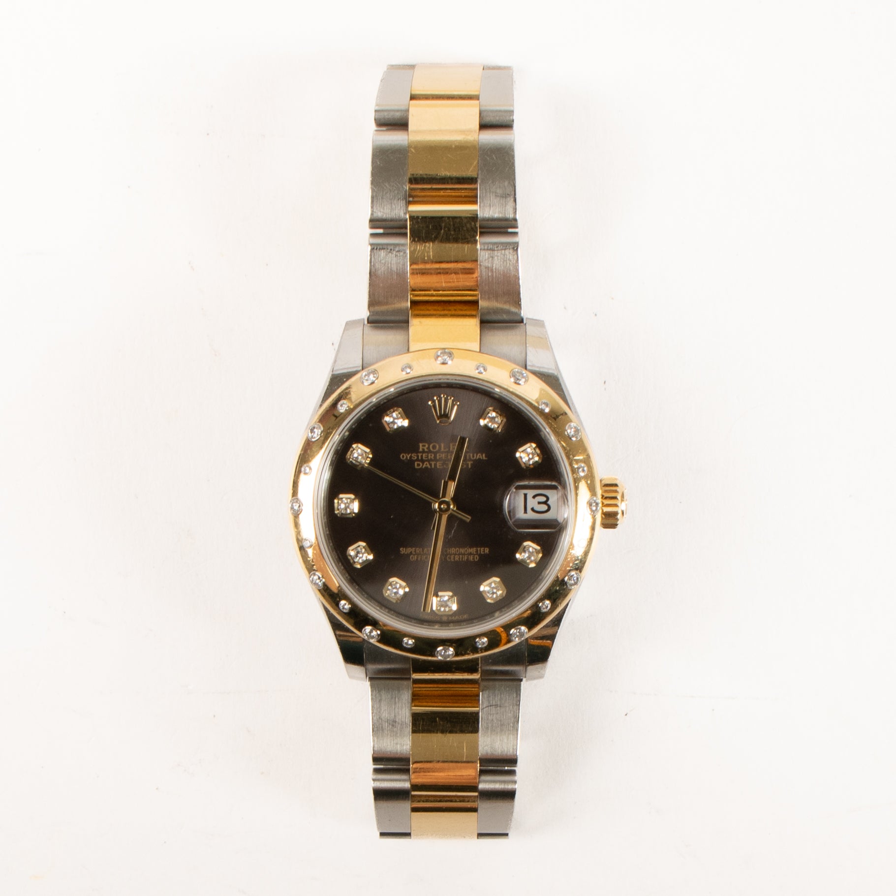 Rolex Oystersteel/Yellow Gold Diamond Datejust 31 Watch