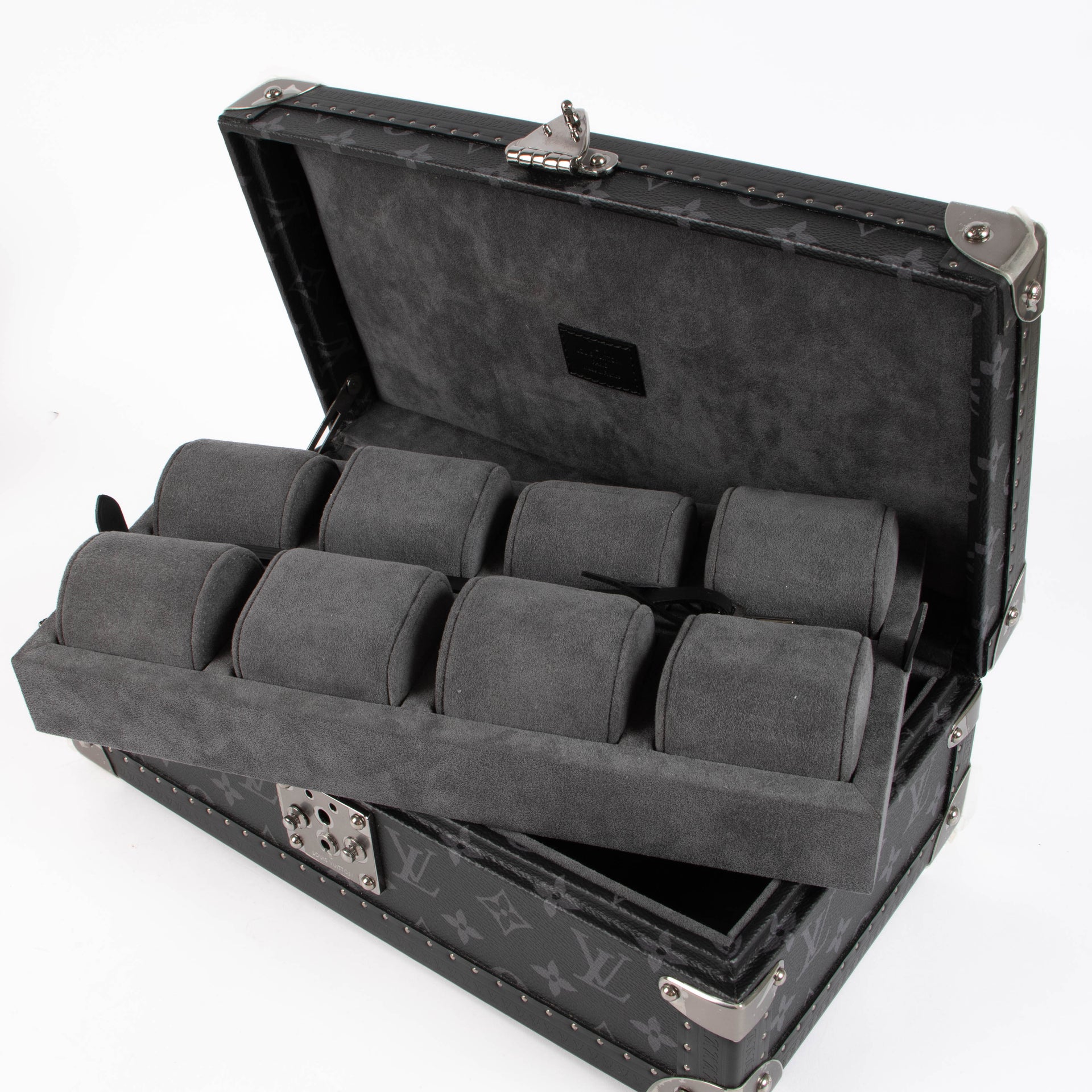 Louis Vuitton Monogram Eclipse 8 Watch Case
