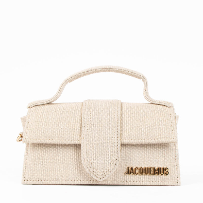 Jacquemus Light Greige Canvas Le Bambino Bag