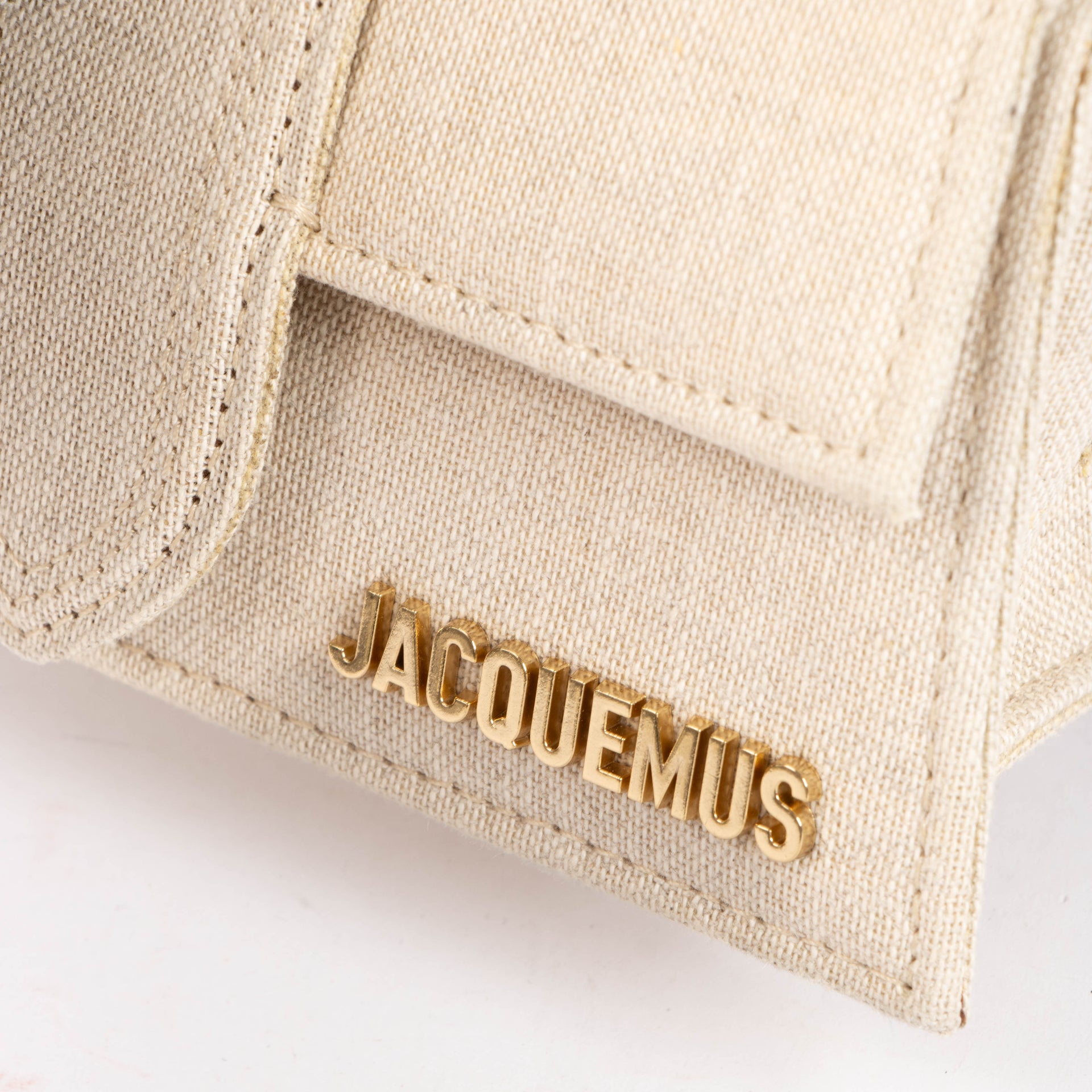 Jacquemus Light Greige Canvas Le Bambino Bag