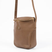 Shop this authentic Delvaux Taupe Vintage Crossbody Bag with Cardholder pre-loved on Labellov.com 
