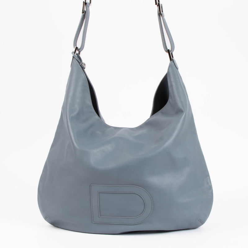 Delvaux Blue Louise GM Hobo Bag
