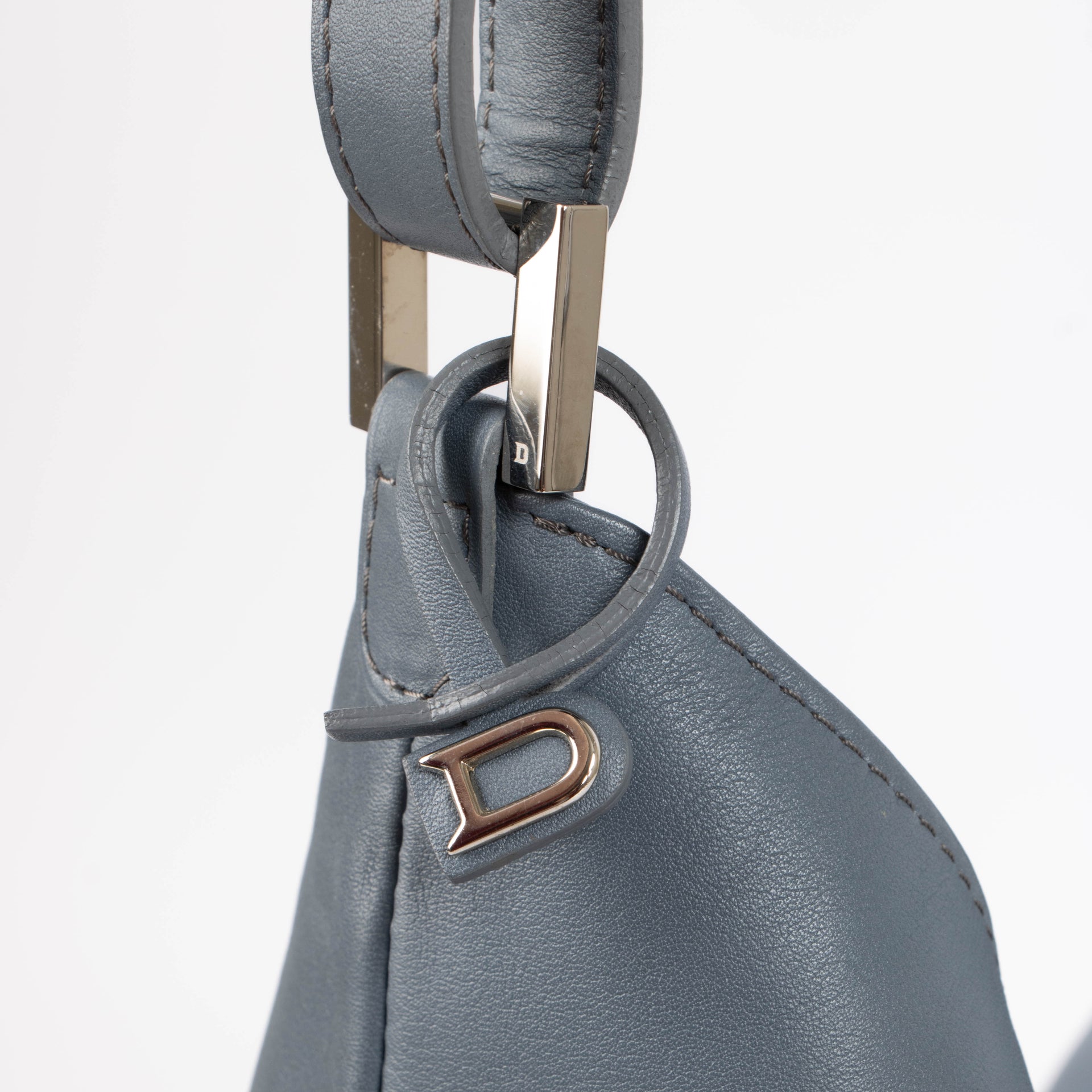 Delvaux Blue Louise GM Hobo Bag