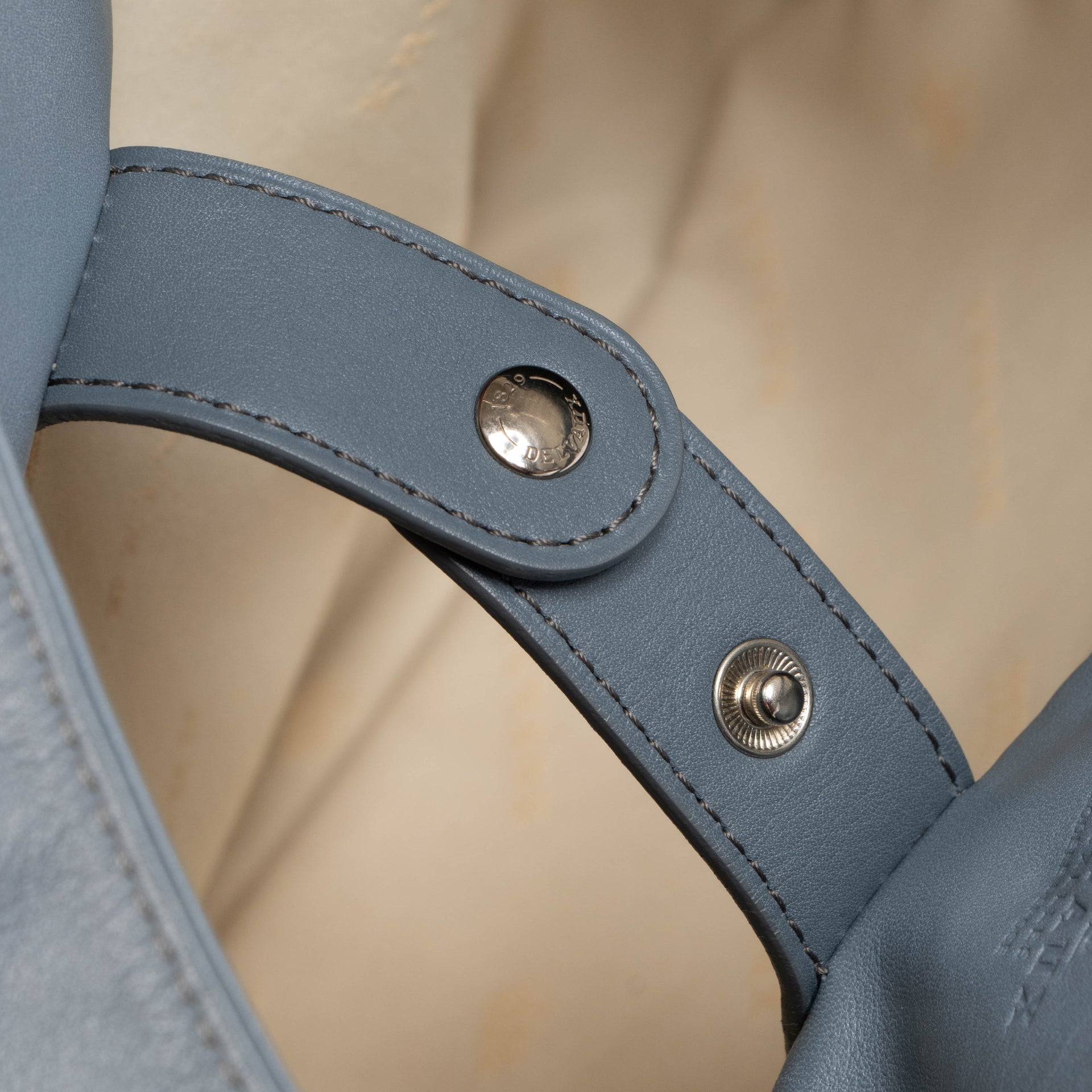 Delvaux Blue Louise GM Hobo Bag