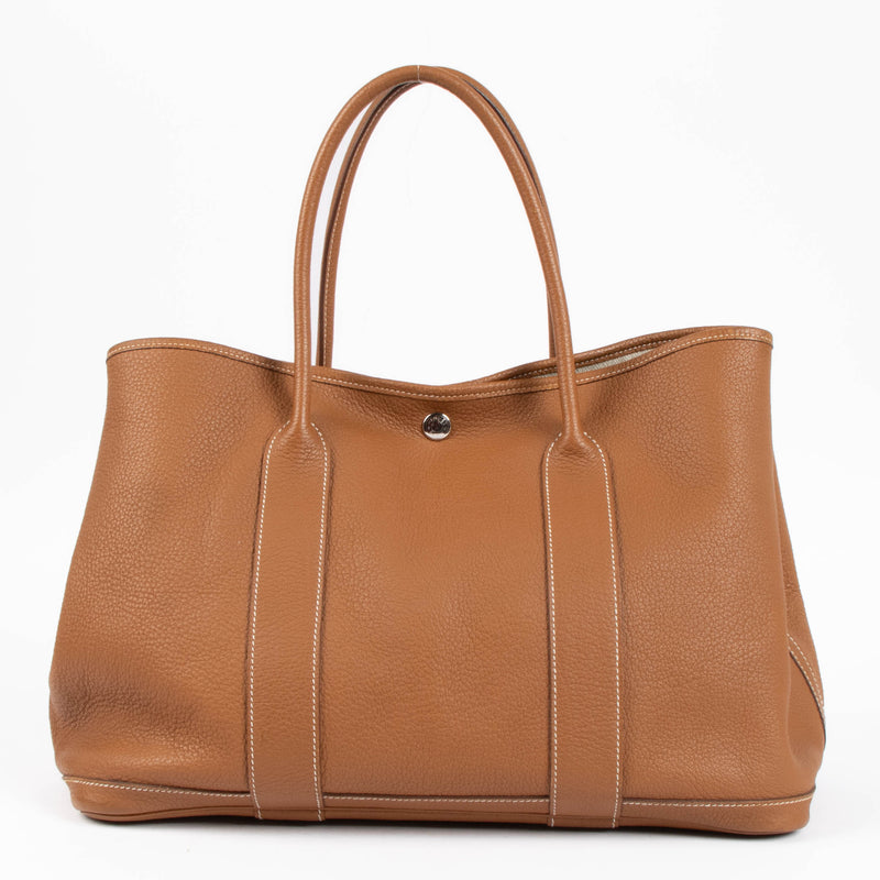 Shop the authentic Hermes Garden Party 36 Gold Negonda PHW second hand on Labellov.com