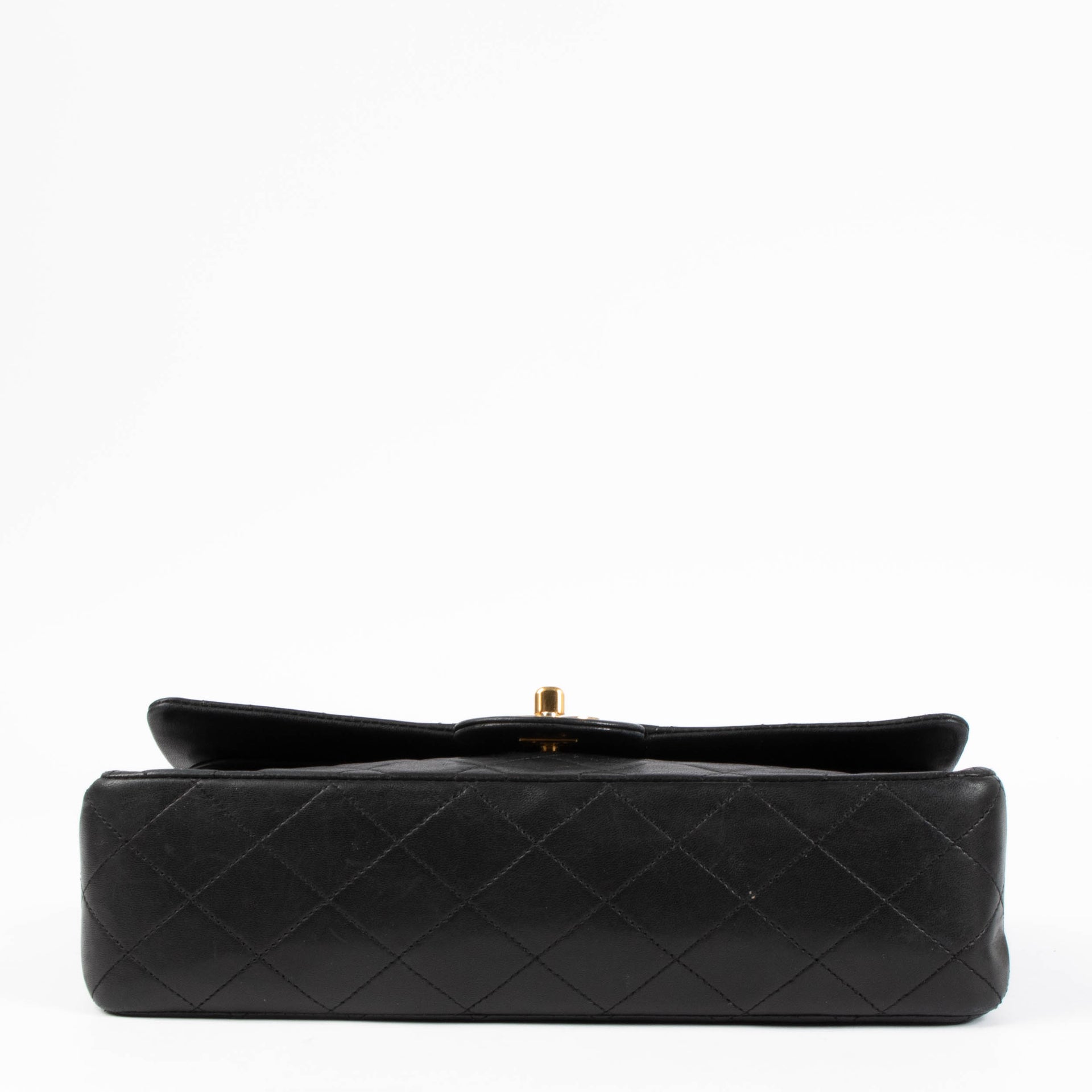 Shop Authentic Chanel Vintage Black Lambskin Medium Classic Flap 11.12 Bag on Labellov.com