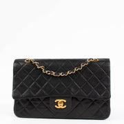 Shop Authentic Chanel Vintage Black Lambskin Medium Classic Flap 11.12 Bag on Labellov.com