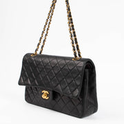 Shop Authentic Chanel Vintage Black Lambskin Medium Classic Flap 11.12 Bag on Labellov.com