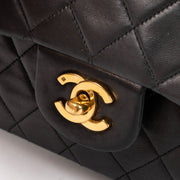Shop Authentic Chanel Vintage Black Lambskin Medium Classic Flap 11.12 Bag on Labellov.com