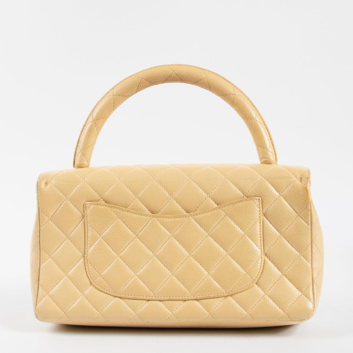 Shop the 100% authentic Chanel Vintage Beige Caviar Kelly Bag second hand on Labellov.com!