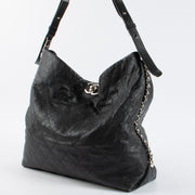 Shop the 100% authentic Chanel Black Calfskin Hobo Bag second hand on Labellov.com!
