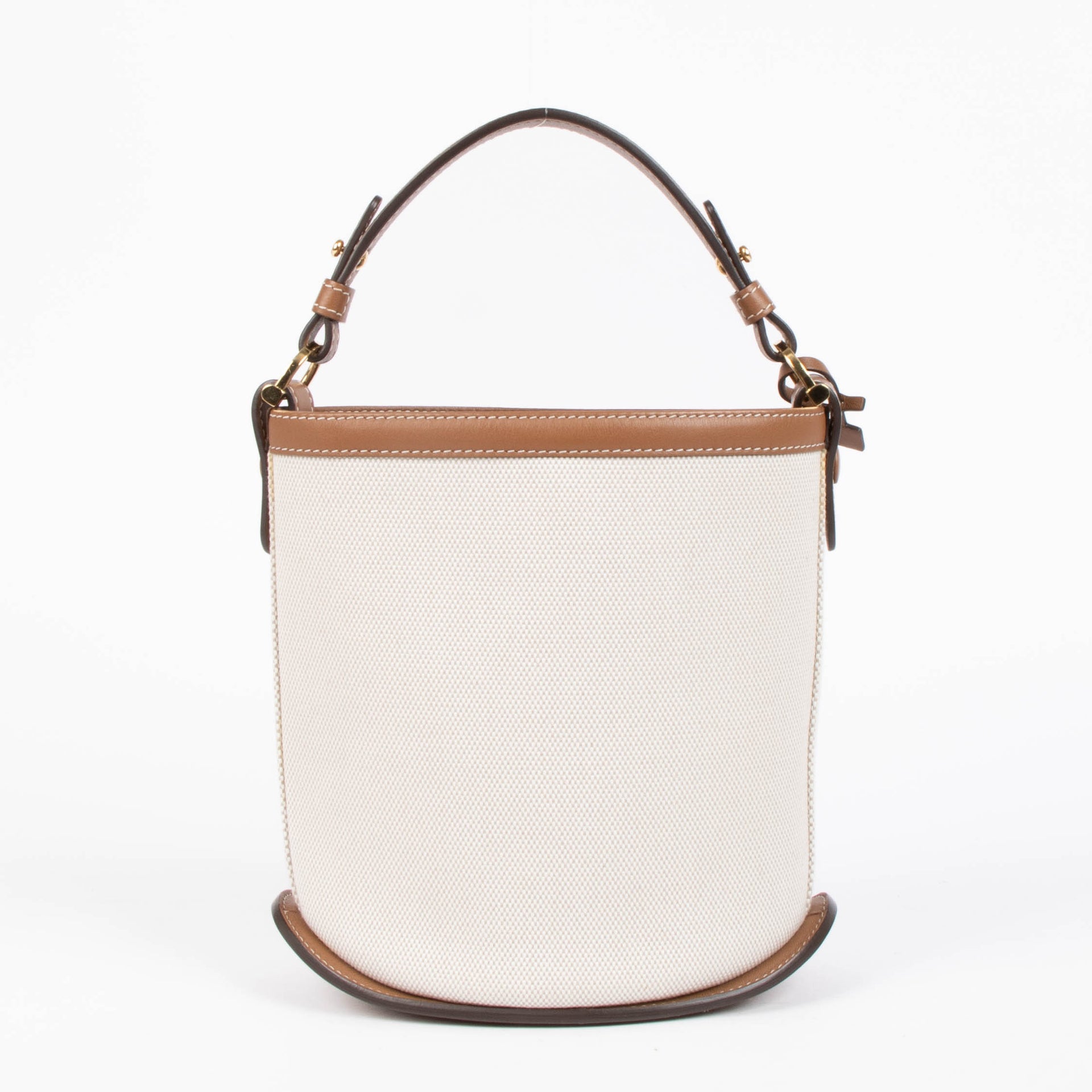 Delvaux Canvas Pin Mini Bucket Bag