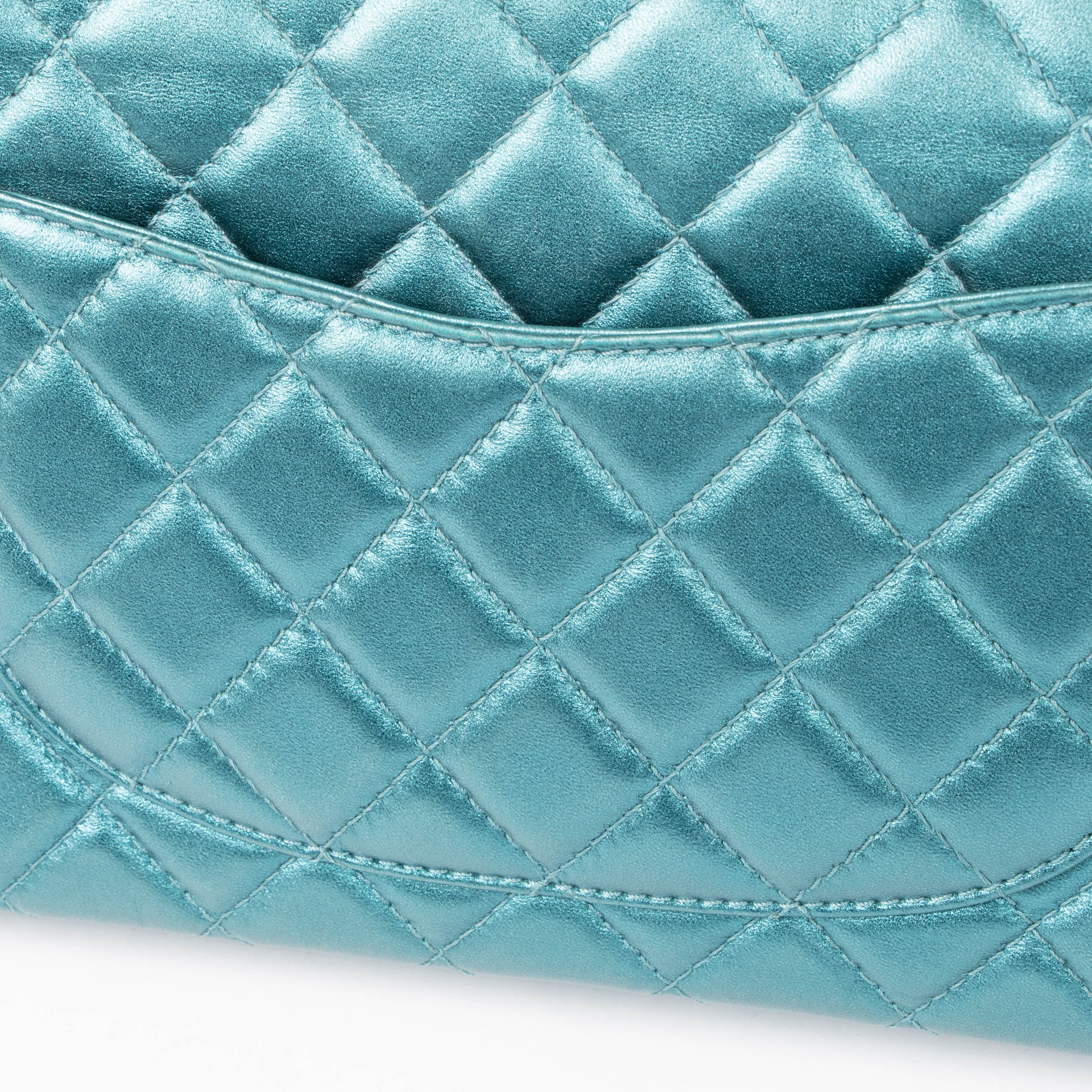 Chanel Metallic Turquoise Large 2.55 Reissue Bag