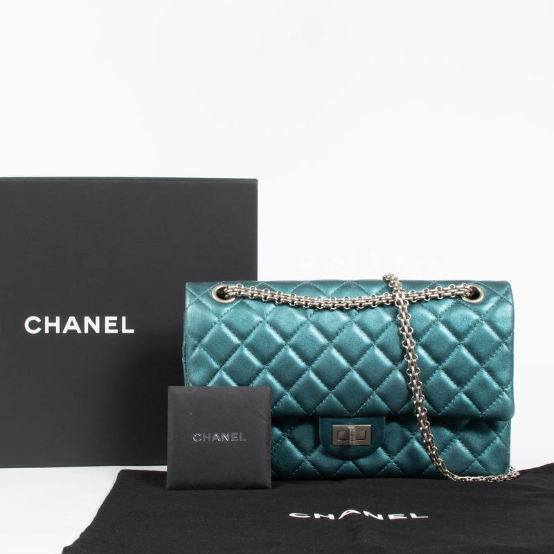 Chanel Metallic Turquoise Large 2.55 Reissue Bag