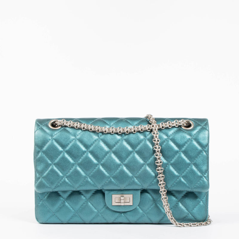 Chanel Metallic Turquoise Large 2.55 Reissue Bag