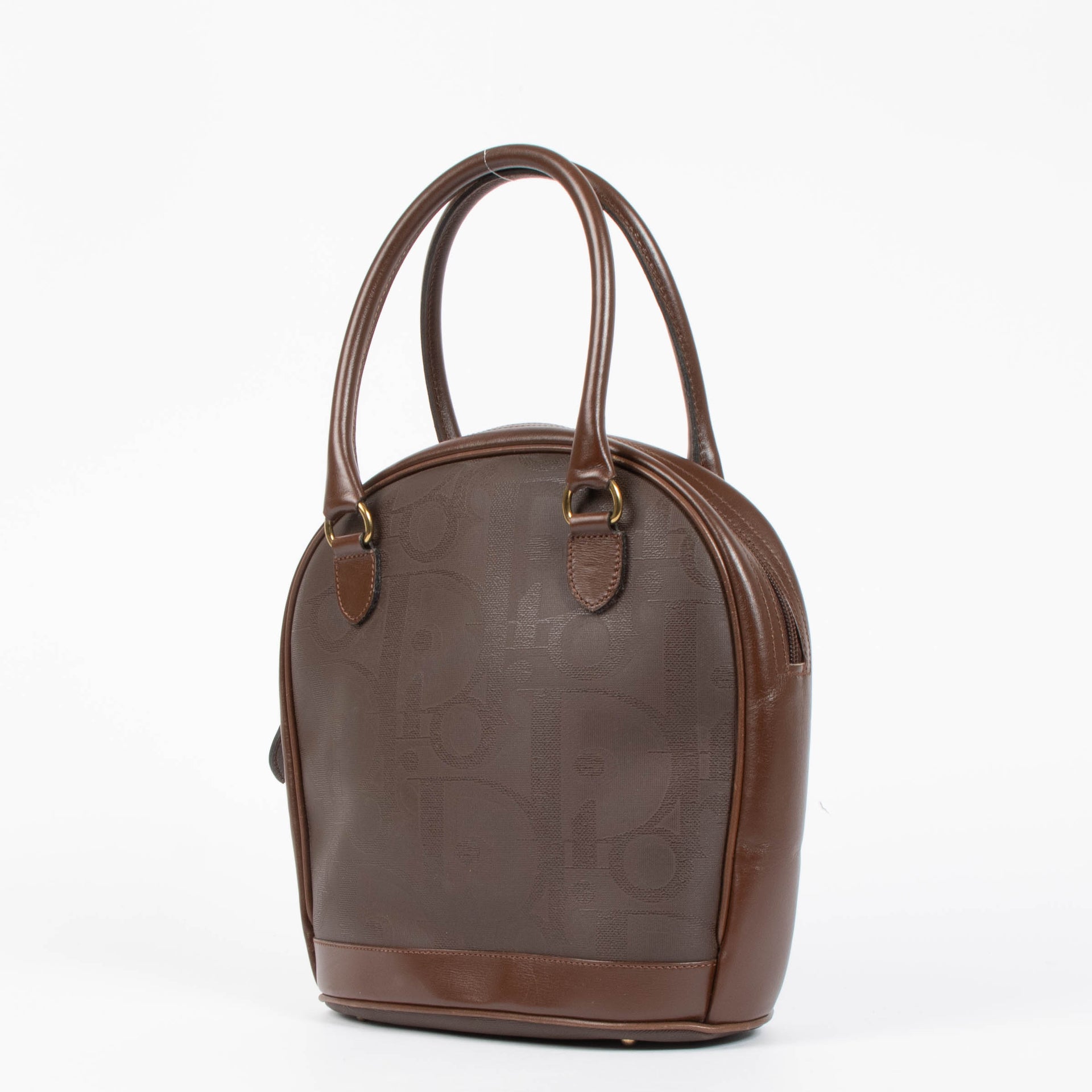 Shop the authentic Christian Dior Brown Oblique Vintage Trotter Bag second hand on Labellov.com