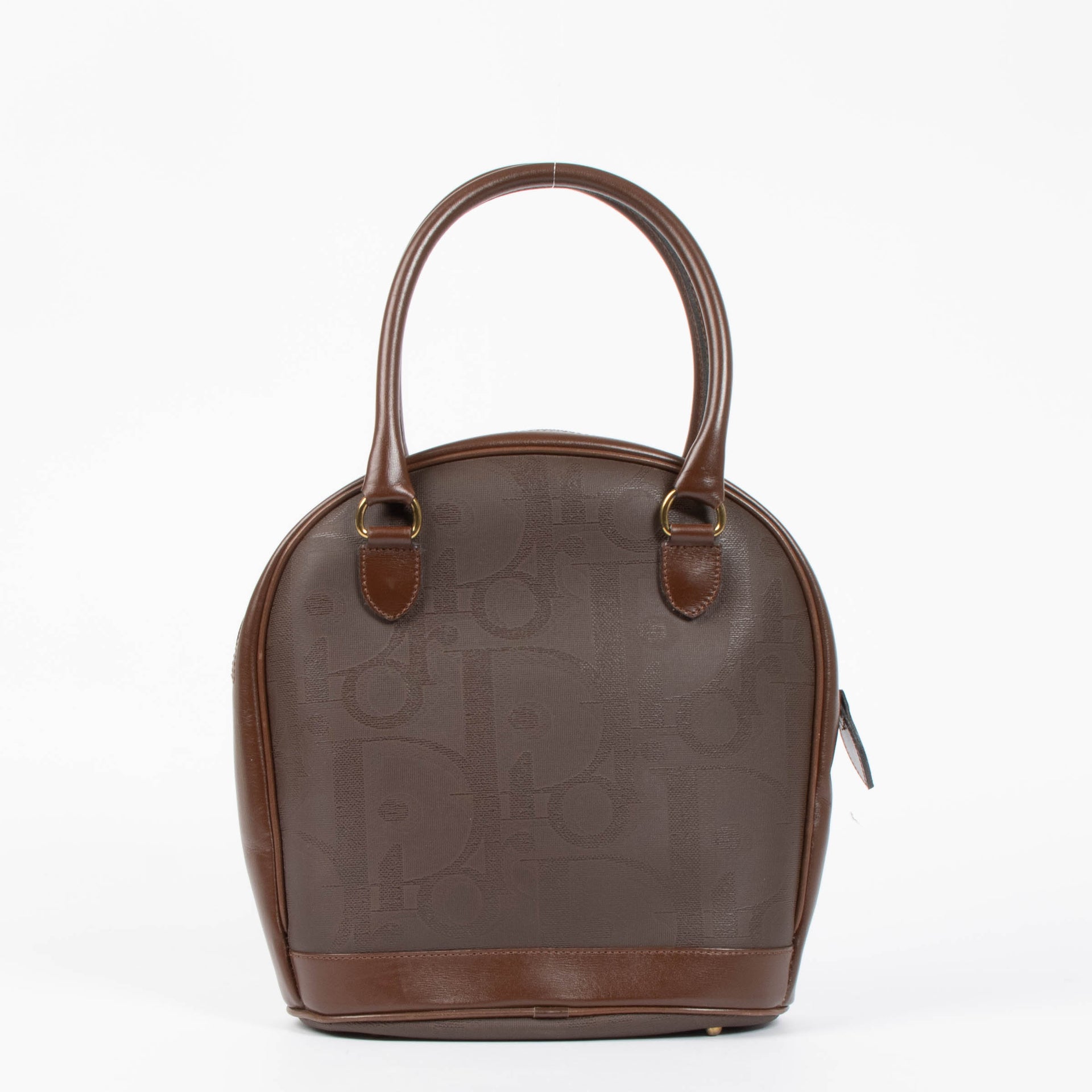 Shop the authentic Christian Dior Brown Oblique Vintage Trotter Bag second hand on Labellov.com