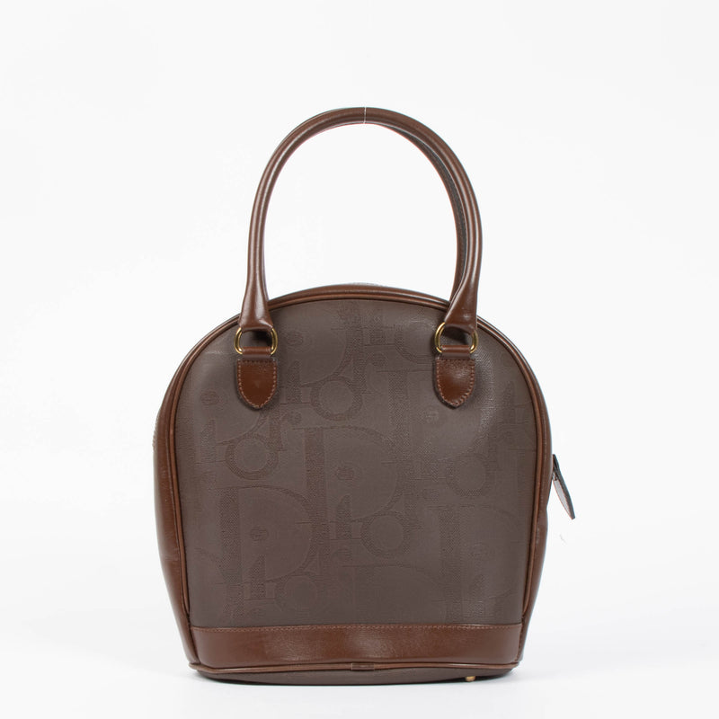 Shop the authentic Christian Dior Brown Oblique Vintage Trotter Bag second hand on Labellov.com