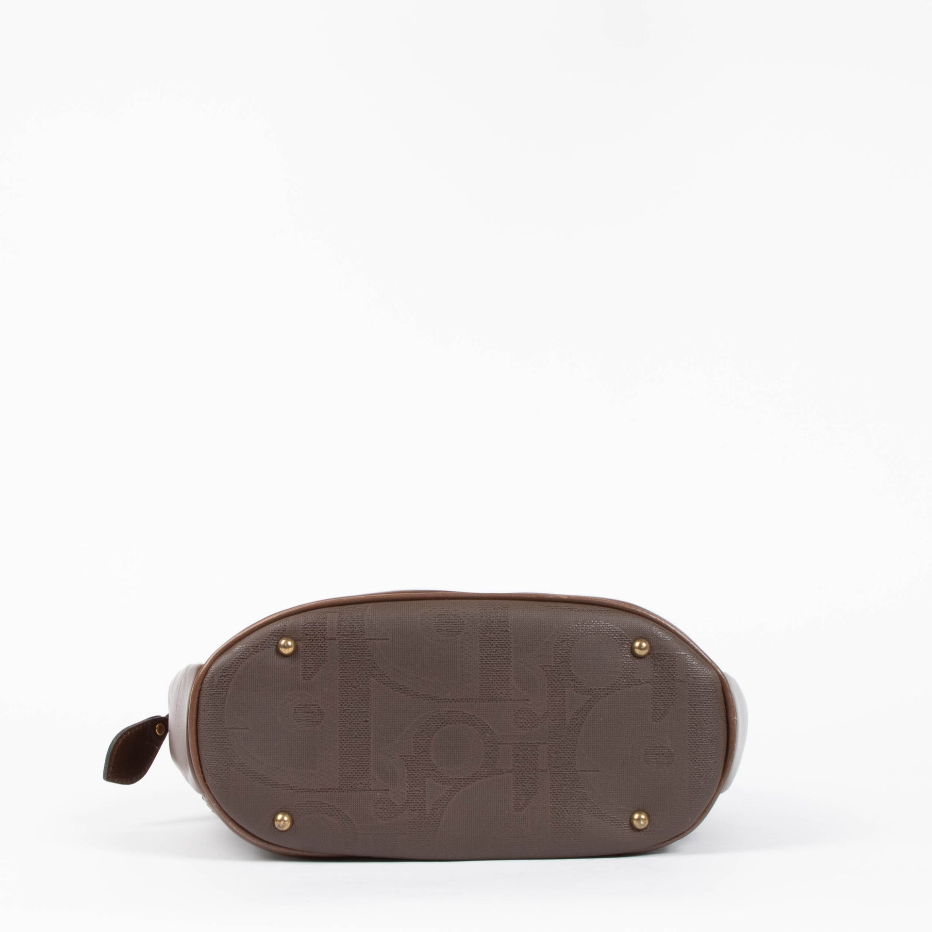 Shop the authentic Christian Dior Brown Oblique Vintage Trotter Bag second hand on Labellov.com