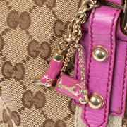 Shop the authentic Gucci Pink/GG Canvas Tote Bag second hand on Labellov.com