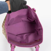 Shop the authentic Gucci Pink/GG Canvas Tote Bag second hand on Labellov.com
