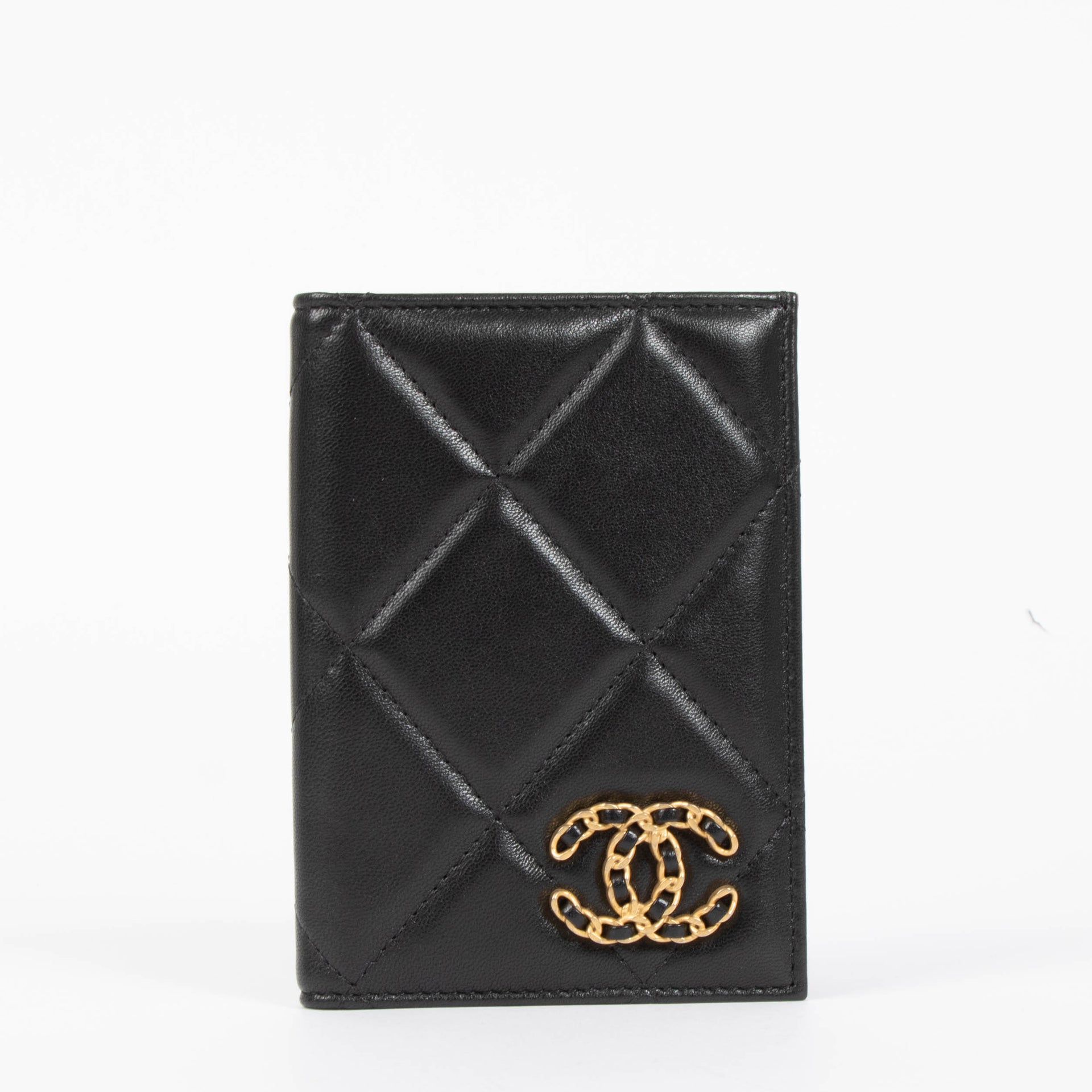 Chanel Black Passport Holder