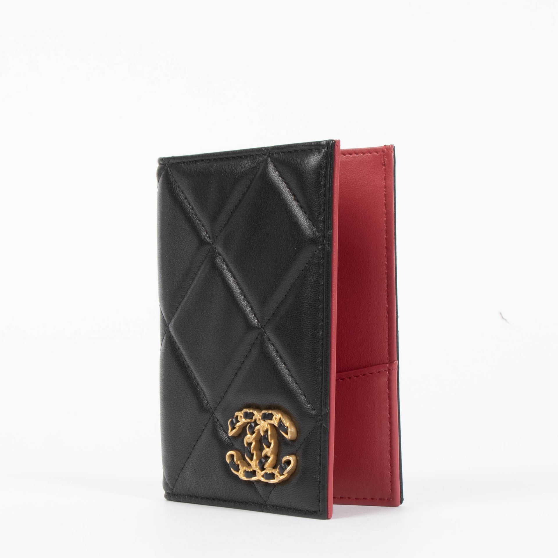 Chanel Black Passport Holder