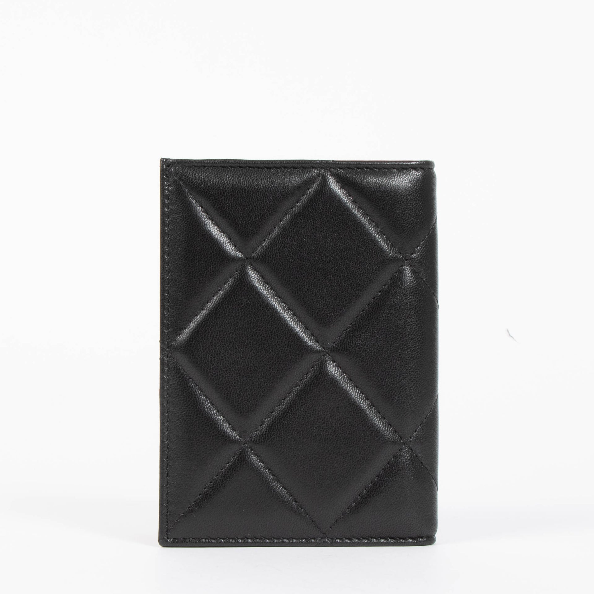 Chanel Black Passport Holder
