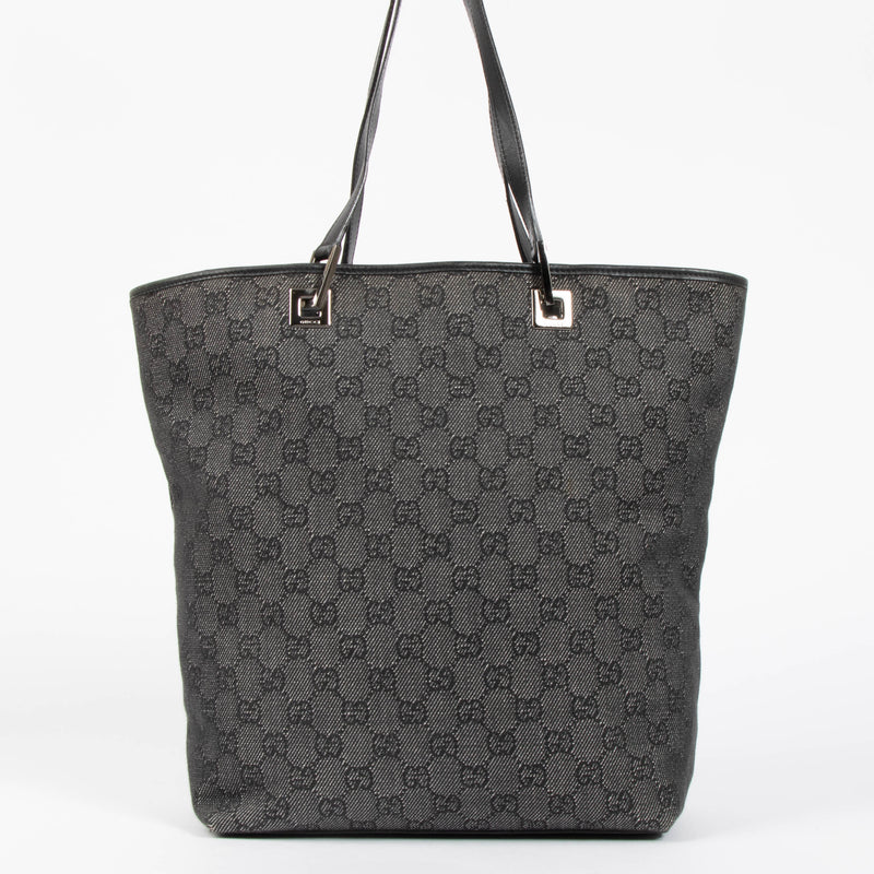 Shop this authentic gucci black monogram bucket bag pre-loved on Labellov.com
