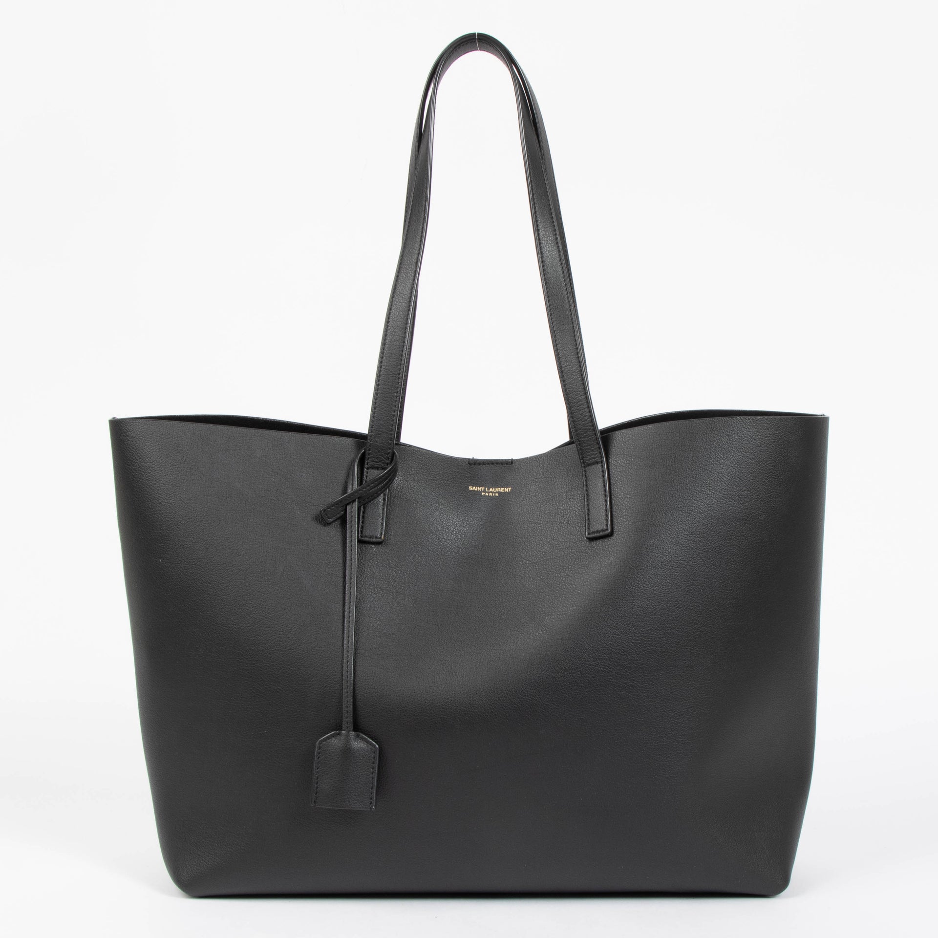 Saint Laurent Black Large East West Shopping Tote Bag