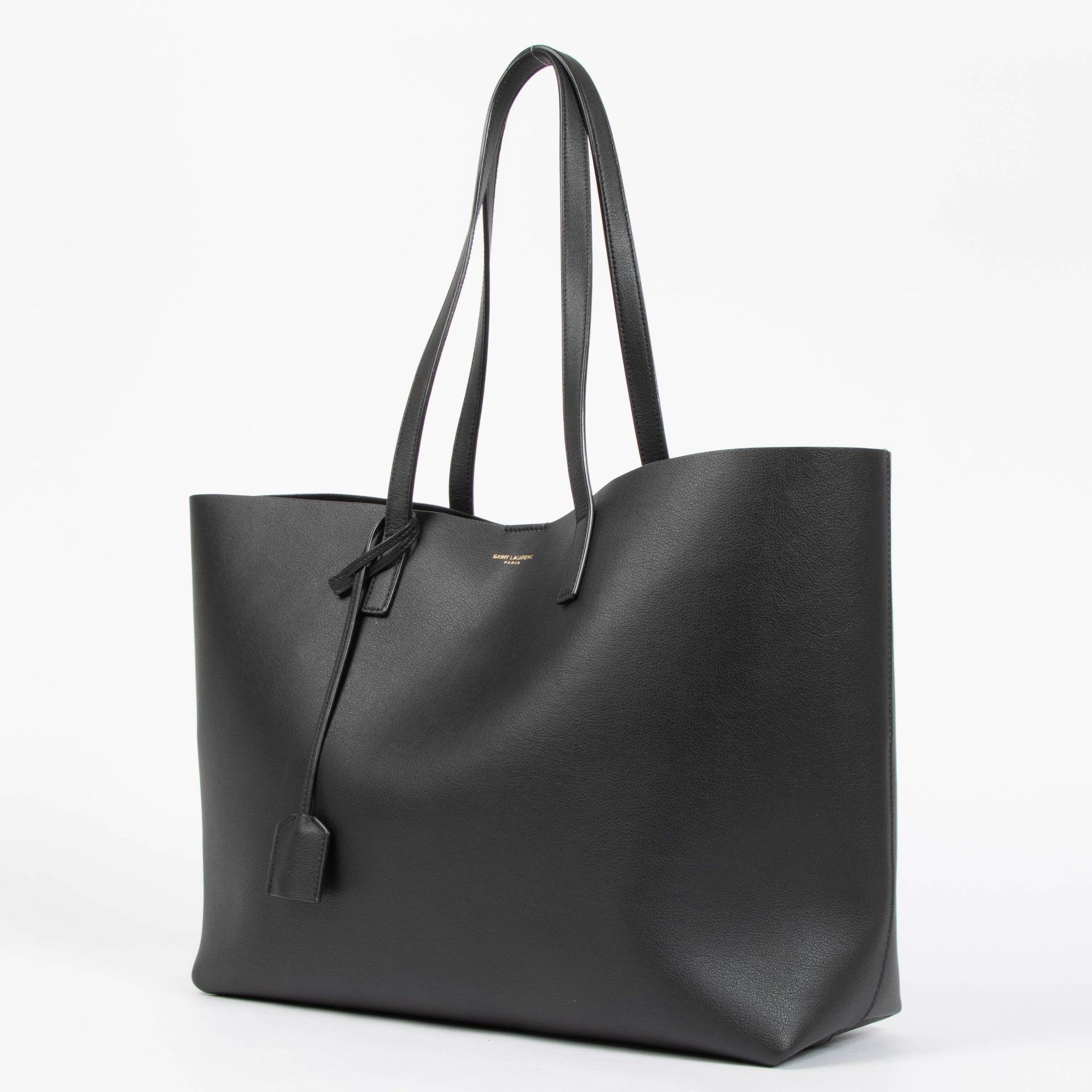 Saint Laurent Black Large East West Shopping Tote Bag