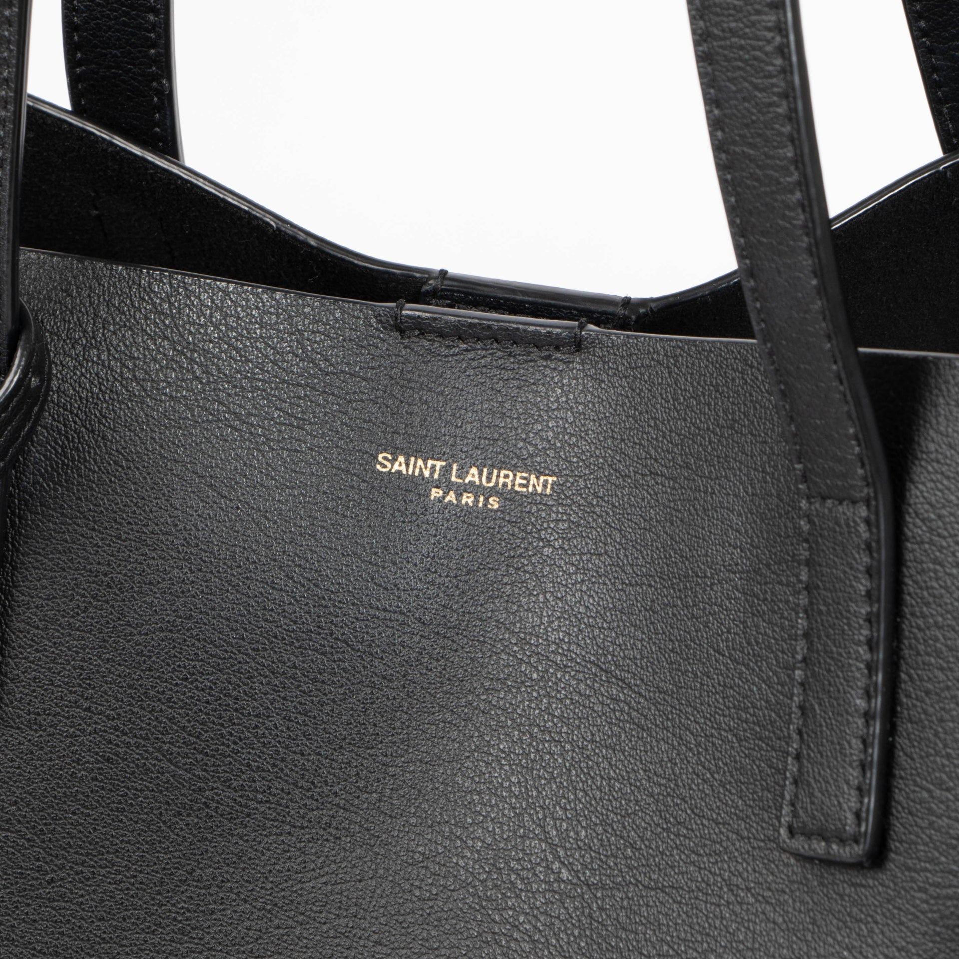 Saint Laurent Black Large East West Shopping Tote Bag