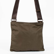 Shop the authentic Prada Khaki Green Nylon Crossbody Bag second hand on Labellov.com