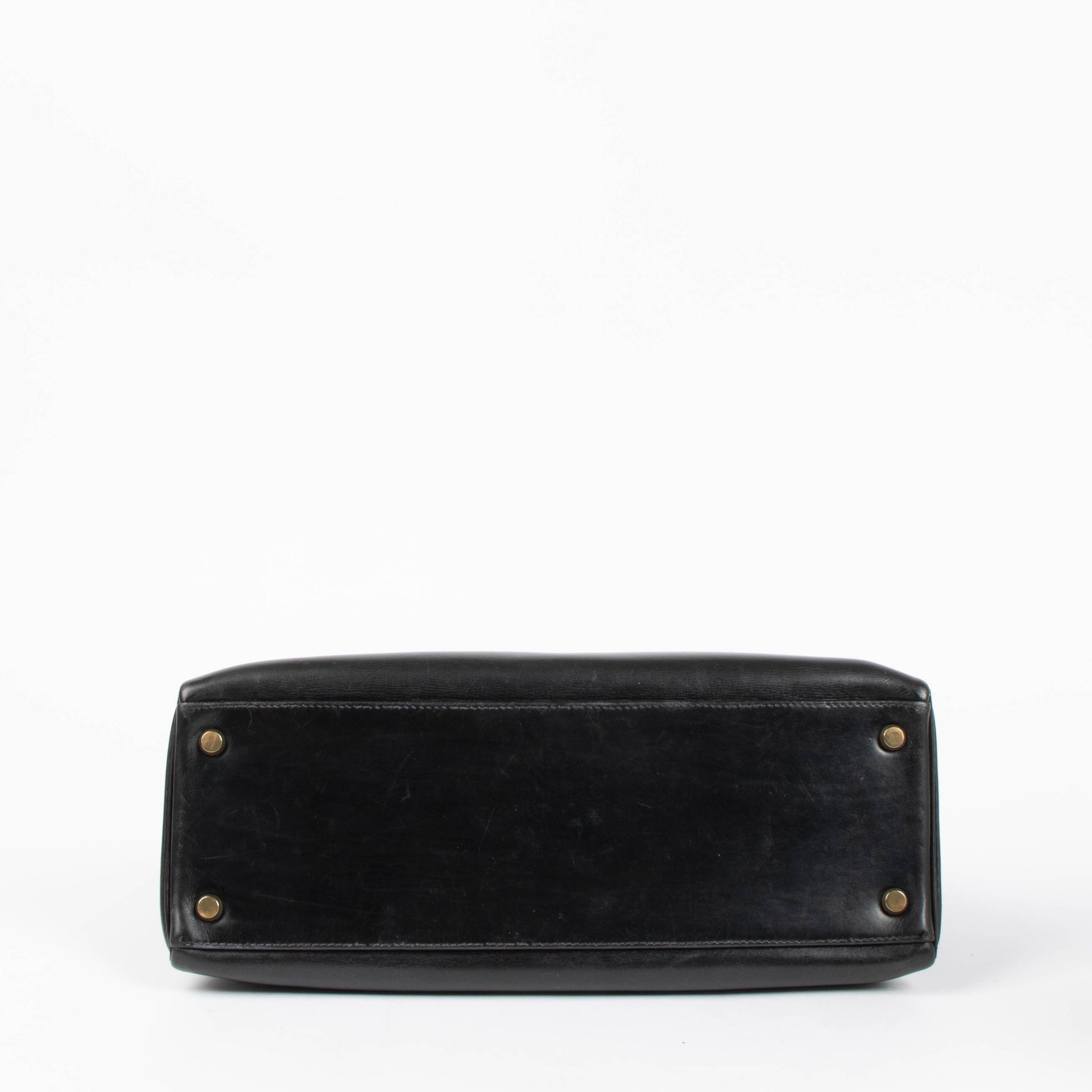 Hermès Vintage Kelly 32 Black Box GHW