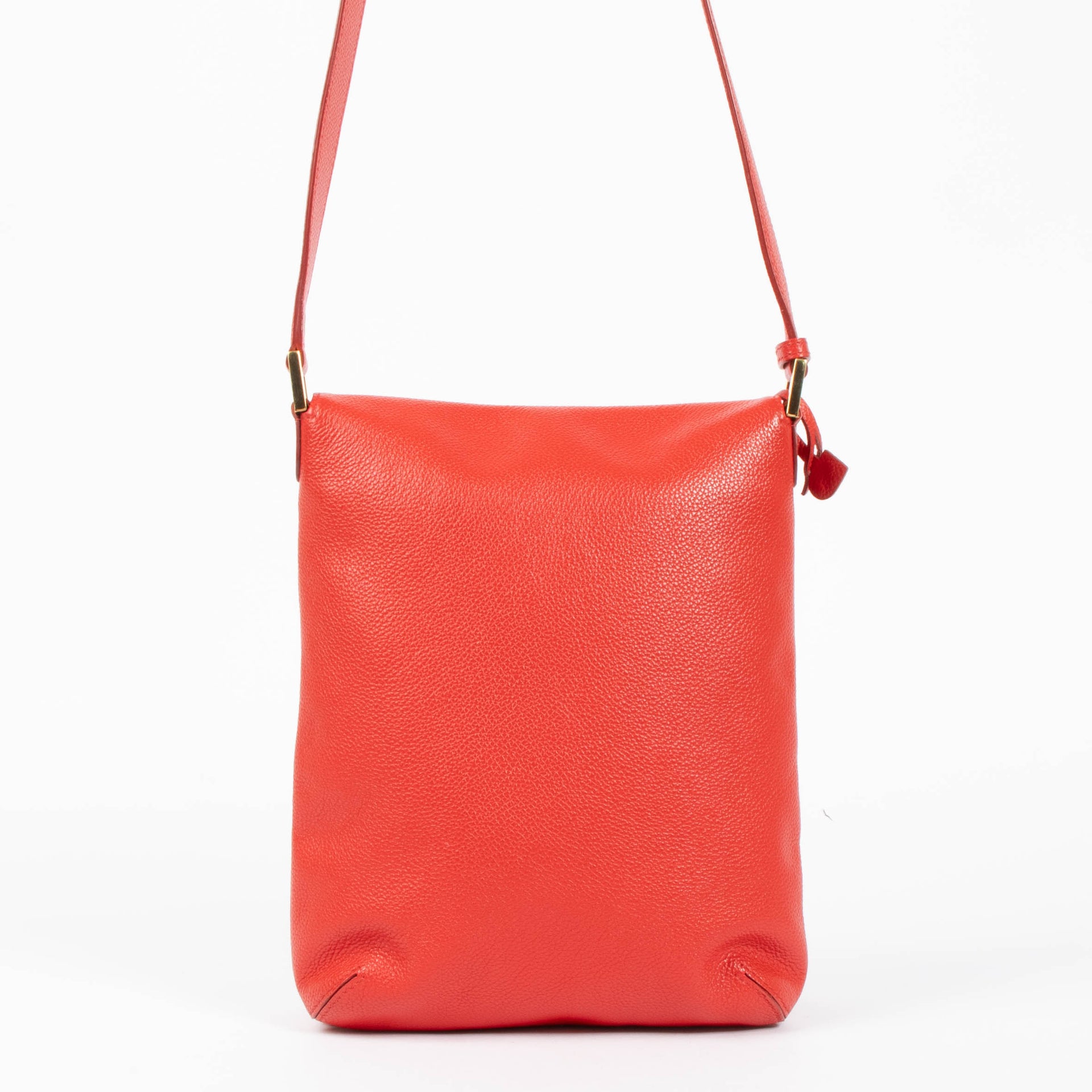 Delvaux Red Louise Baudrier PM Messenger Bag