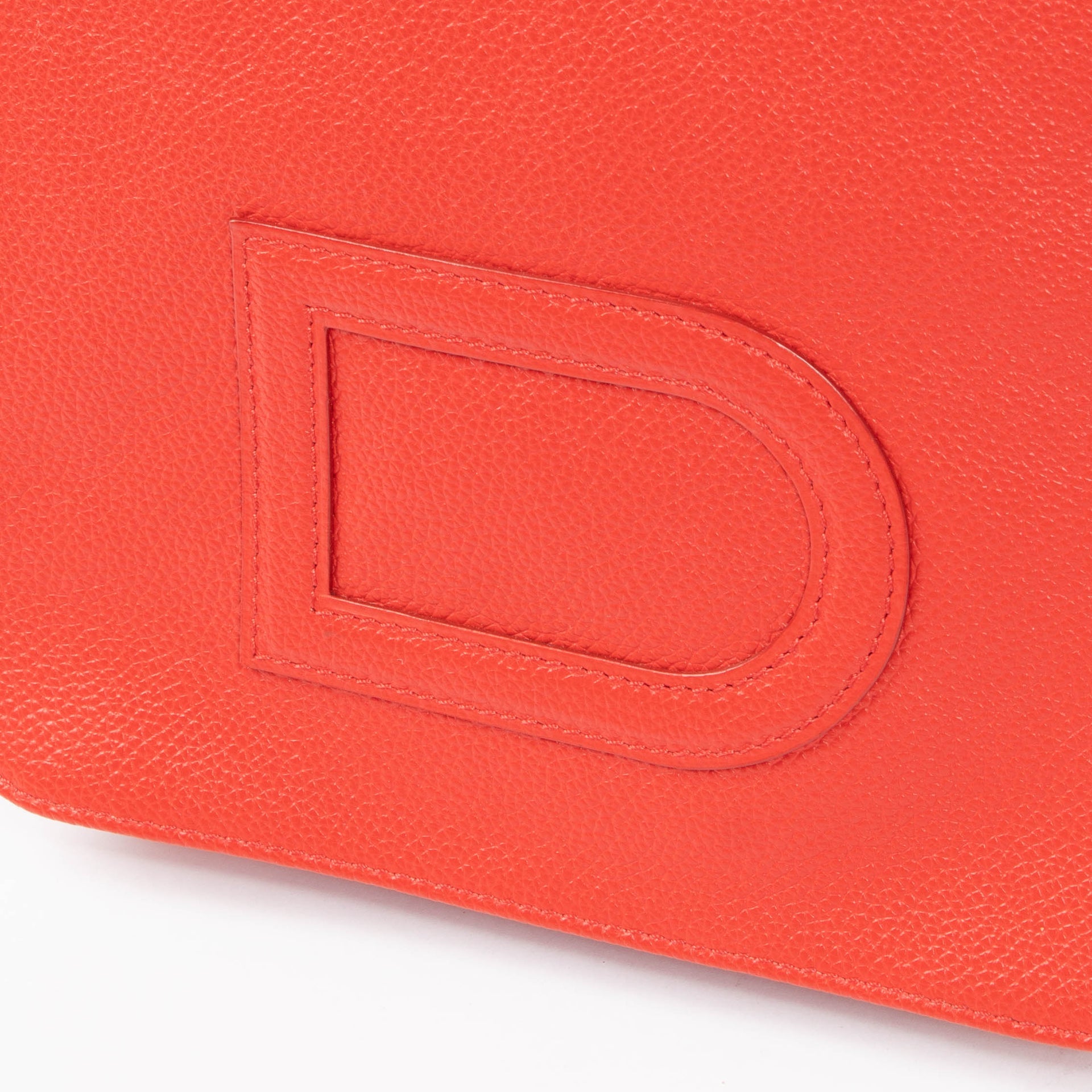 Delvaux Red Louise Baudrier PM Messenger Bag