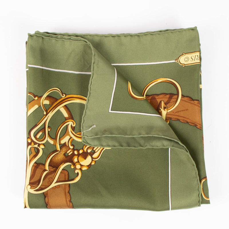 Shop this authentic Hermes Green 90 Scarf pre-loved on Labellov.com